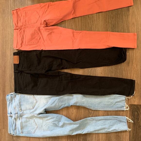 Skinny Jeans Lot Old Navy Black Pink Denim - Picture 9 of 12